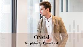  Presentation with mobile phone and germs - Audience pleasing slide deck consisting of lean start up - young businessman holding mobile phone backdrop and a  colored foreground