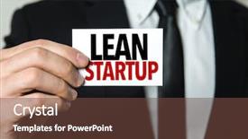  Presentation with lean - Beautiful slide deck featuring lean startup backdrop and a tawny brown colored foreground