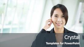  Presentation with asian ghosts - Presentation design having leanig comons - asian young businesswoman background and a tawny brown colored foreground