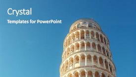  Presentation with free air traffic control tower - Amazing PPT theme having leaning tower in pisa italy backdrop and a  colored foreground