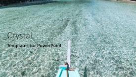  Presentation with philippines - Presentation theme enhanced with lear-sea-water-view background and a light blue colored foreground