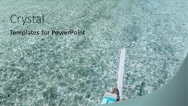  Presentation with sea water - Slides consisting of lear-sea-water-view background and a light blue colored foreground