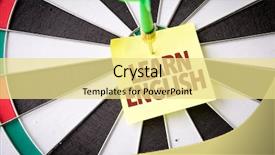  Presentation with language development - Audience pleasing presentation consisting of learn english backdrop and a blonde colored foreground