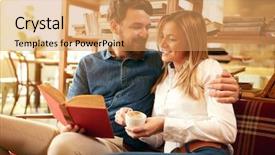  Presentation with learn - Presentation theme featuring learn for exam in library background and a  colored foreground