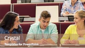  Presentation with high school students - Beautiful theme featuring learn man - education high school university learning backdrop and a  colored foreground