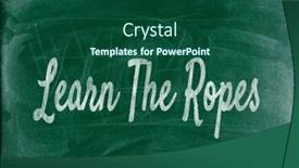  Presentation with learning - Presentation theme with learn-the-ropes-refers background and a ocean colored foreground