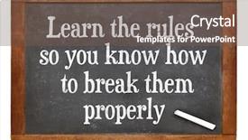  Presentation with return to learn - Cool new presentation theme with learn the rules so you backdrop and a tawny brown colored foreground