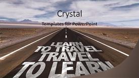 Presentation with learn - Amazing presentation theme having philosophy free - learn to travel travel backdrop and a light gray colored foreground