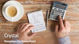  Presentation with solving - Slide set having learner solution - business education people and technology background and a coral colored foreground