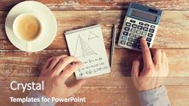  Presentation with solving - Slide deck consisting of learner solution - business education people and technology background and a coral colored foreground