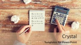  Presentation with education technology - PPT layouts with learner solution - business education people and technology background and a coral colored foreground