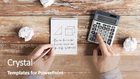  Presentation with notebook paper - Cool new presentation theme with learner solution - business education people and technology backdrop and a coral colored foreground