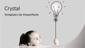  Presentation with innovation school - Presentation having learner solution - little cute school girl background and a light gray colored foreground