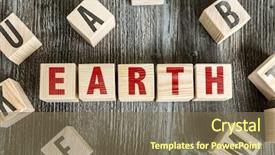  Presentation with blocks - Presentation theme consisting of learning adapt - wooden blocks with the text background and a violet colored foreground