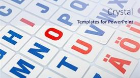  Presentation with wooden english letters alphabet - Beautiful presentation featuring learning-alphabet-letters-close-up backdrop and a  colored foreground