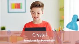  Presentation with cognitive theory learning concept - Cool new PPT layouts with learning concept - happy student boy backdrop and a  colored foreground