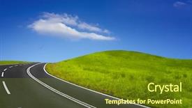  Presentation with empty road motion blur - Amazing PPT layouts having learning curve - summer empty road backdrop and a tawny brown colored foreground