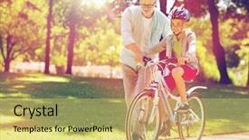  Presentation with safety - Slide deck consisting of learning cycle - family generation safety and people background and a yellow colored foreground