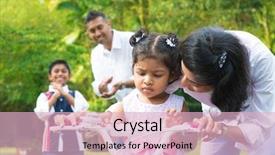  Presentation with activity - Beautiful slide deck featuring learning cycle - indian family outdoor activity asian backdrop and a lemonade colored foreground