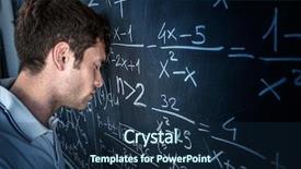  Presentation with student and covid - PPT layouts consisting of learning difficulties - stressed student pose his head background and a navy blue colored foreground