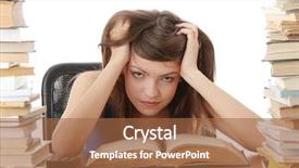  Presentation with learning difficulties - PPT layouts with learning difficulties - teenage girl studying background and a red colored foreground