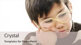  Presentation with learning disabilities - Amazing slide deck having learning disabilities - angry little boy with glasses backdrop and a lemonade colored foreground