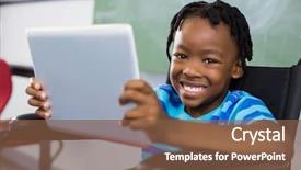  Presentation with learning disabilities - Audience pleasing theme consisting of learning disabilities - portrait of happy schoolboy sitting backdrop and a tawny brown colored foreground
