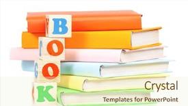  Presentation with colour blocking building blocks - Amazing presentation having learning english - books with blocks backdrop and a cream colored foreground
