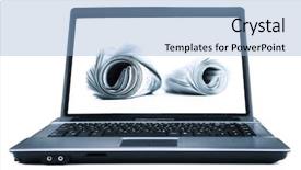  Presentation with news - Cool new presentation theme with learning media - online news backdrop and a light blue colored foreground