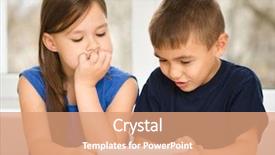  Presentation with all children matter - Presentation consisting of learning mobile - children are using tablet while background and a coral colored foreground