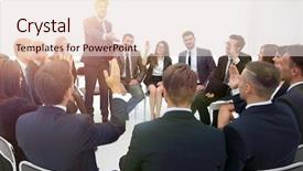  Presentation with questions - PPT theme featuring learning organization - coach asks questions background and a lemonade colored foreground