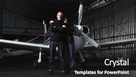  Presentation with happines - Presentation featuring learning pilot airplanes - beautiful and happy young couple background and a dark gray colored foreground