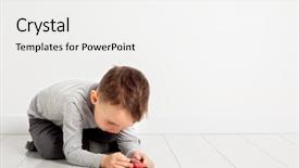  Presentation with pest car control - Presentation theme featuring learning pilot airplanes - boy playing with a car background and a white colored foreground