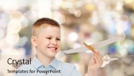  Presentation with energy of future - Cool new theme with learning pilot airplanes - dreams future hobby holidays backdrop and a  colored foreground