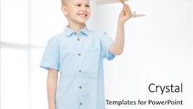  Presentation with future - Audience pleasing slide deck consisting of learning pilot airplanes - dreams future hobby home backdrop and a  colored foreground