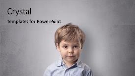  Presentation with empty - Amazing presentation design having learning psychology - adorable little boy portrait backdrop and a light gray colored foreground