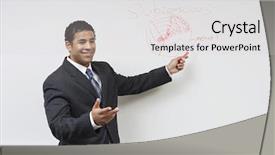  Presentation with professor - Audience pleasing presentation consisting of learning psychology - happy male african american professor backdrop and a  colored foreground