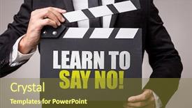  Presentation with learning - Colorful theme enhanced with learning psychology - learn to say no backdrop and a tawny brown colored foreground