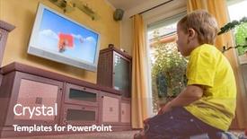  Presentation with children - Audience pleasing PPT layouts consisting of learning stations - children sit in front backdrop and a coral colored foreground