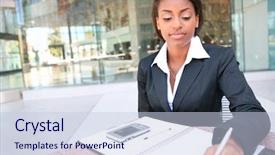  Presentation with elementary school african american female career - Beautiful presentation featuring learning styles - young pretty african american woman backdrop and a lemonade colored foreground