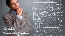  Presentation with theory - Slide set enhanced with learning theory - handsome young school boy thinking background and a gray colored foreground