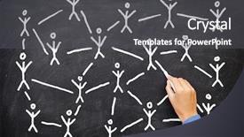  Presentation with business networking - Audience pleasing PPT layouts consisting of learning together - social media business network connection backdrop and a dark gray colored foreground