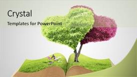  Presentation with green nature - Amazing presentation theme having unrecognizable group of national transportation safety board detectives studying aircraft blueprint while investigating aviation accident close-up shot backdrop and a light gray colored foreground.