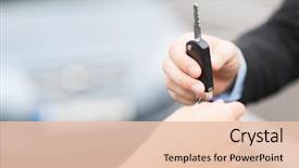  Presentation with ownership - PPT theme featuring lease - transportation and ownership concept background and a lemonade colored foreground