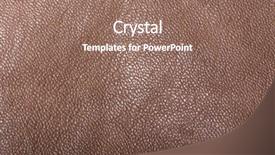  Presentation with brown leather - Presentation design with leather background natural brown texture background and a coral colored foreground