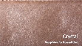  Presentation with brown leather - Presentation theme featuring leather background natural brown texture background and a violet colored foreground