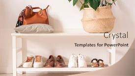  Presentation with leather bag - Amazing slides having leather-bag-on-pillow backdrop and a lemonade colored foreground