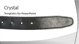 Presentation with leather - Beautiful theme featuring leather belt with small scratch backdrop and a white colored foreground
