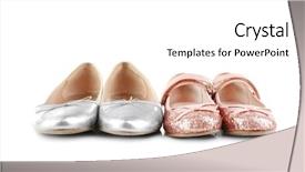  Presentation with leather shoes - Theme consisting of leather bound - family concept shoes for mother background and a white colored foreground