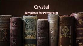  Presentation with stack books - Slide deck consisting of leather bound - stack of old books copyspace background and a wine colored foreground